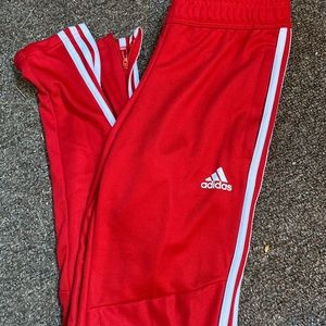 Red Adidas Joggers Size XS